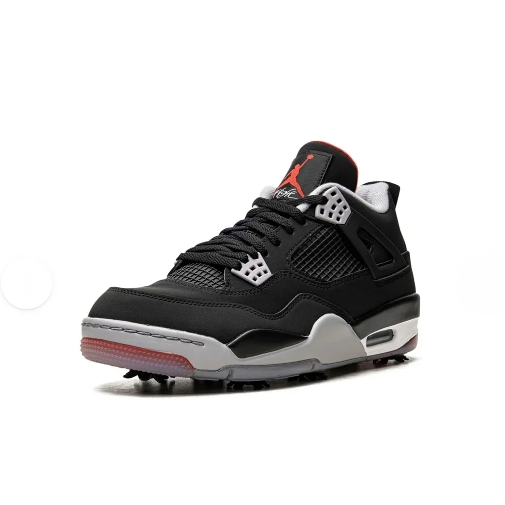Jordan Men’s Black White Red Low-Top Athletic Sneakers